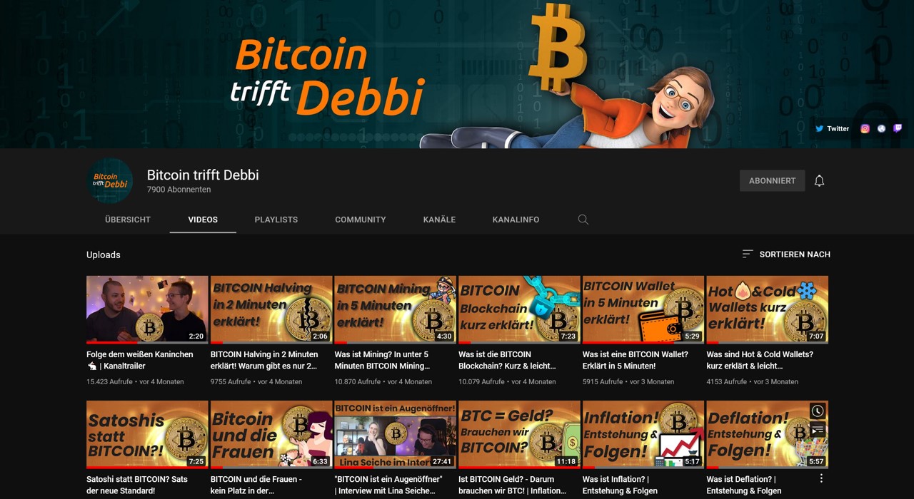 Bitcoin trifft Debbi