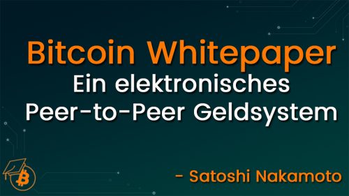 Bitcoin Whitepaper deutsch